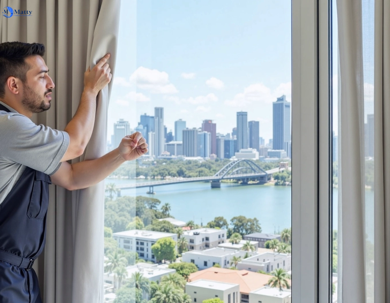 Professional curtain steam cleaning service peakhurst-nsw QLD by Matty Curtain Cleaning