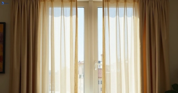 Dull dusty drapes in peakhurst-nsw before professional cleaning